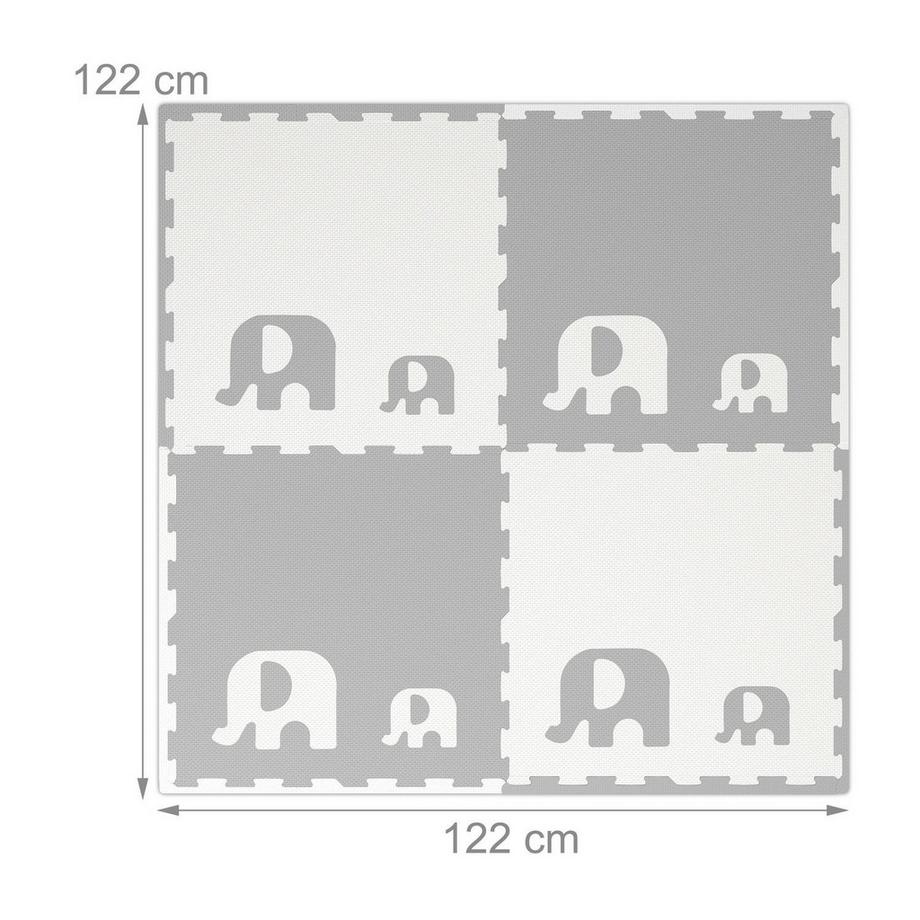 Northix Puzzlematte Elefanten  