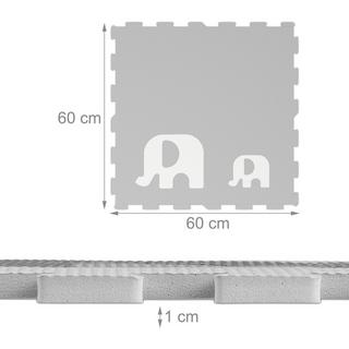 Northix Puzzlematte Elefanten  