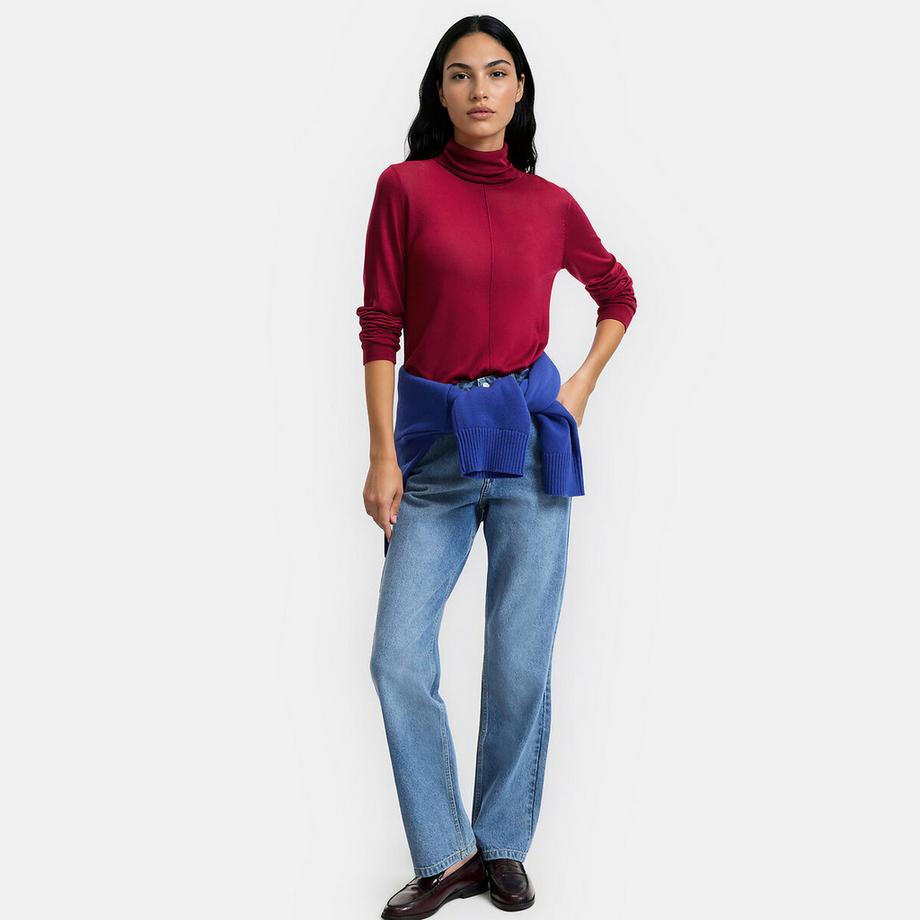 La Redoute Collections Pull col roulé en fine maille  