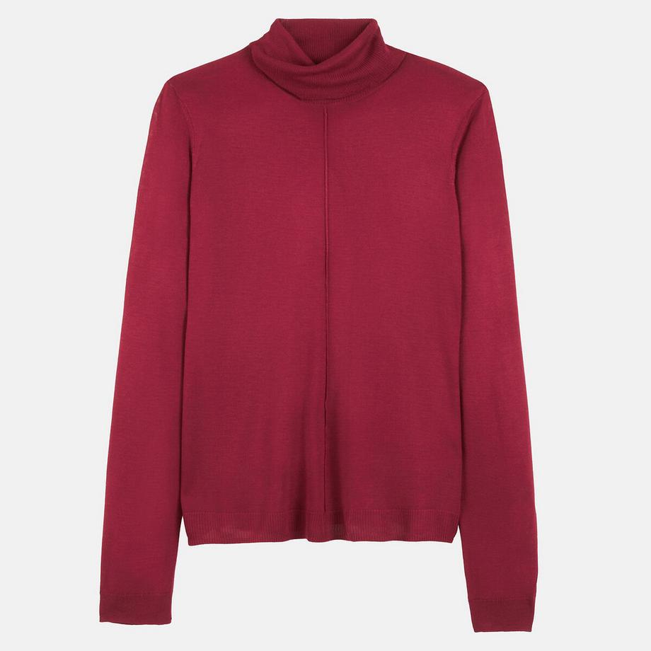La Redoute Collections Pull col roulé en fine maille  