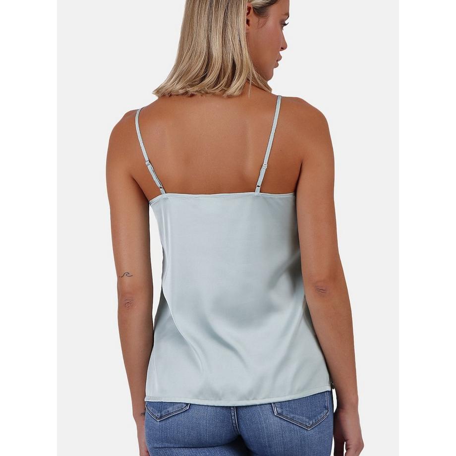 Admas Puntilla Escote Canotta Scollo a V Dettaglio Pizzo  