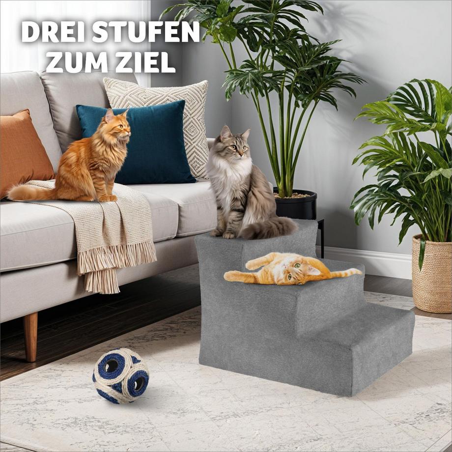 Tectake  Escalier pour animaux domestiques PAW PATH 37 x 45 x 34,5 cm 