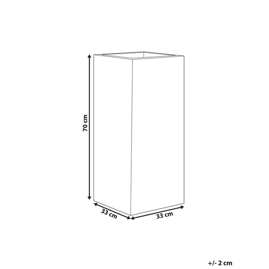 Beliani Vaso per piante en Fibra d'argilla  DION  