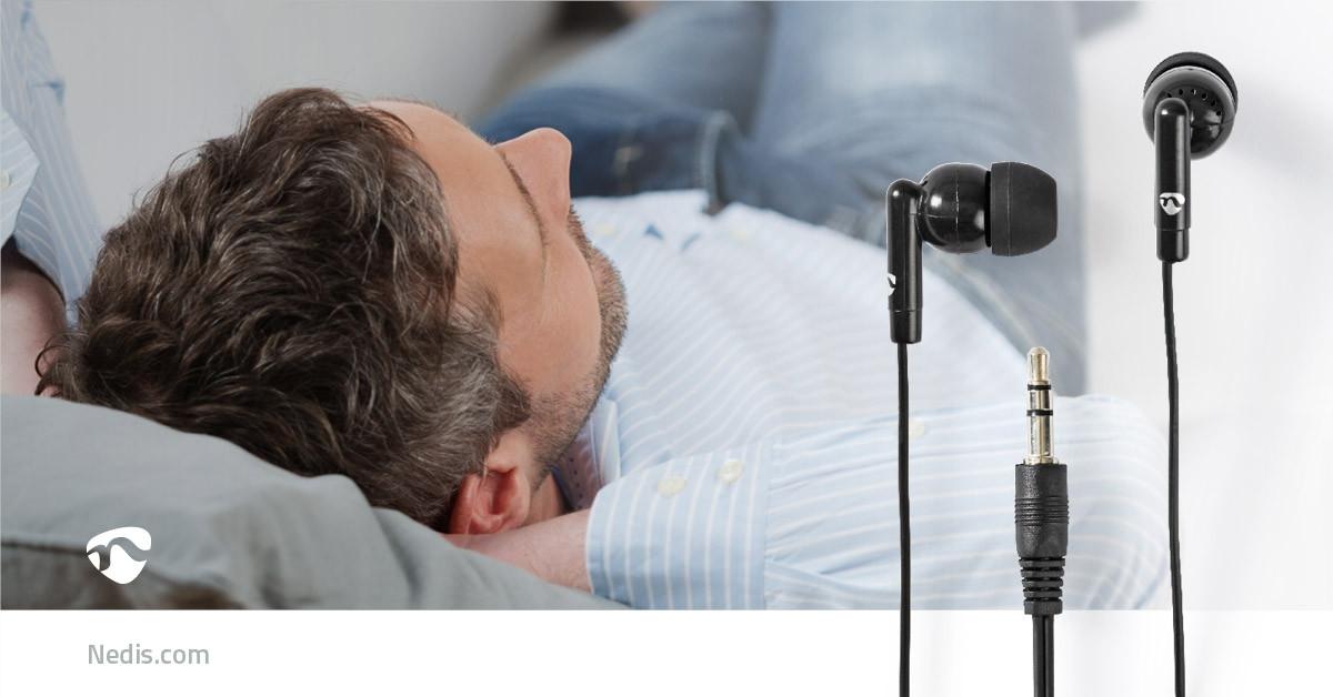 Nedis  Kabel -Kopfhörer | 3,5 mm | Kabellänge: 1,20 m | Volumensteuerung | Schwarz 