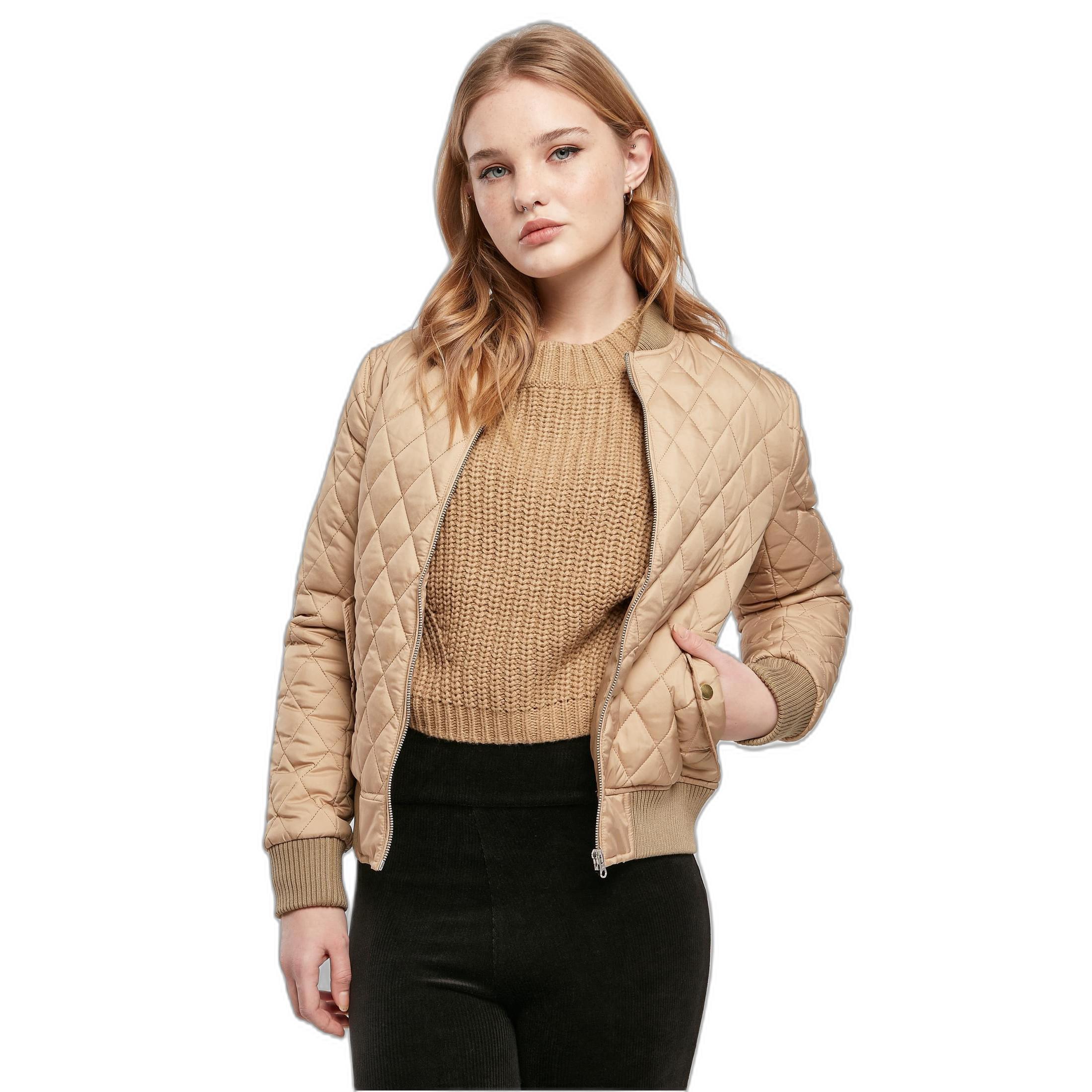 URBAN CLASSICS  nylon-daunenjacke mit rautenmuster damen gt 