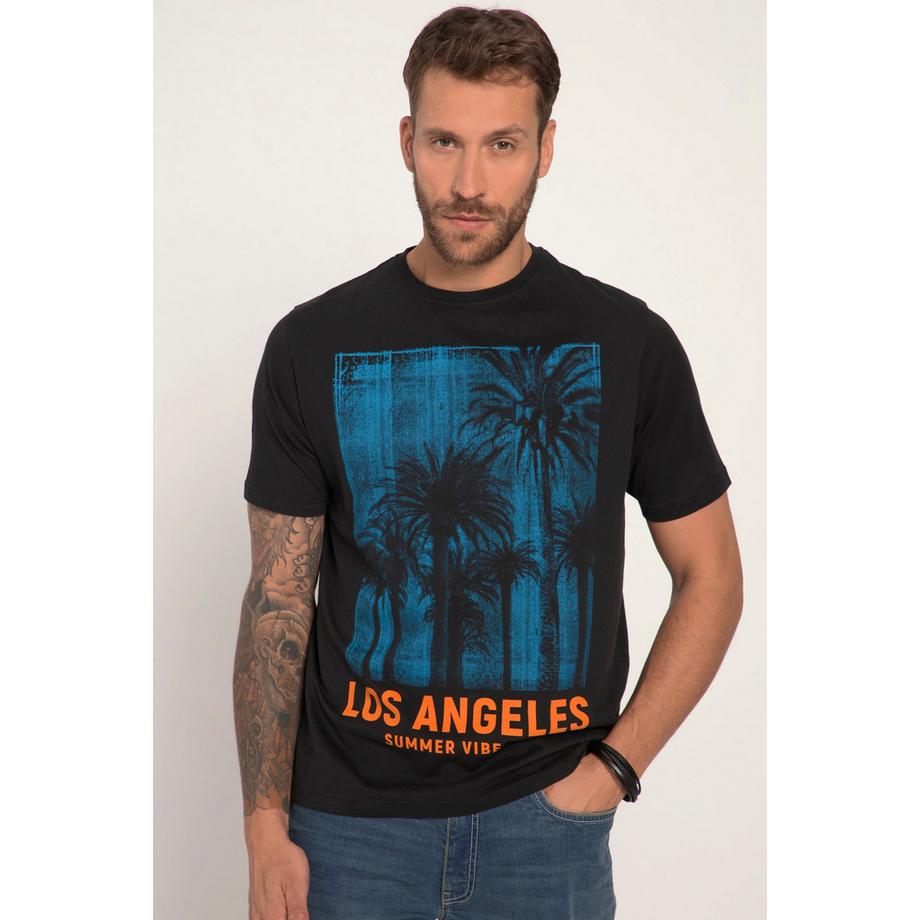 JP1880 Confezione da 2 T-Shirt Mezza Manica Stampa Palme Girocollo  