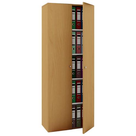 VCM Büroschrank mit 5 Fächern | moderner Aktenschrank mit Drehtüren | Maße ca. B. 70 x  H. 178 x T. 40 cm – Vandol  