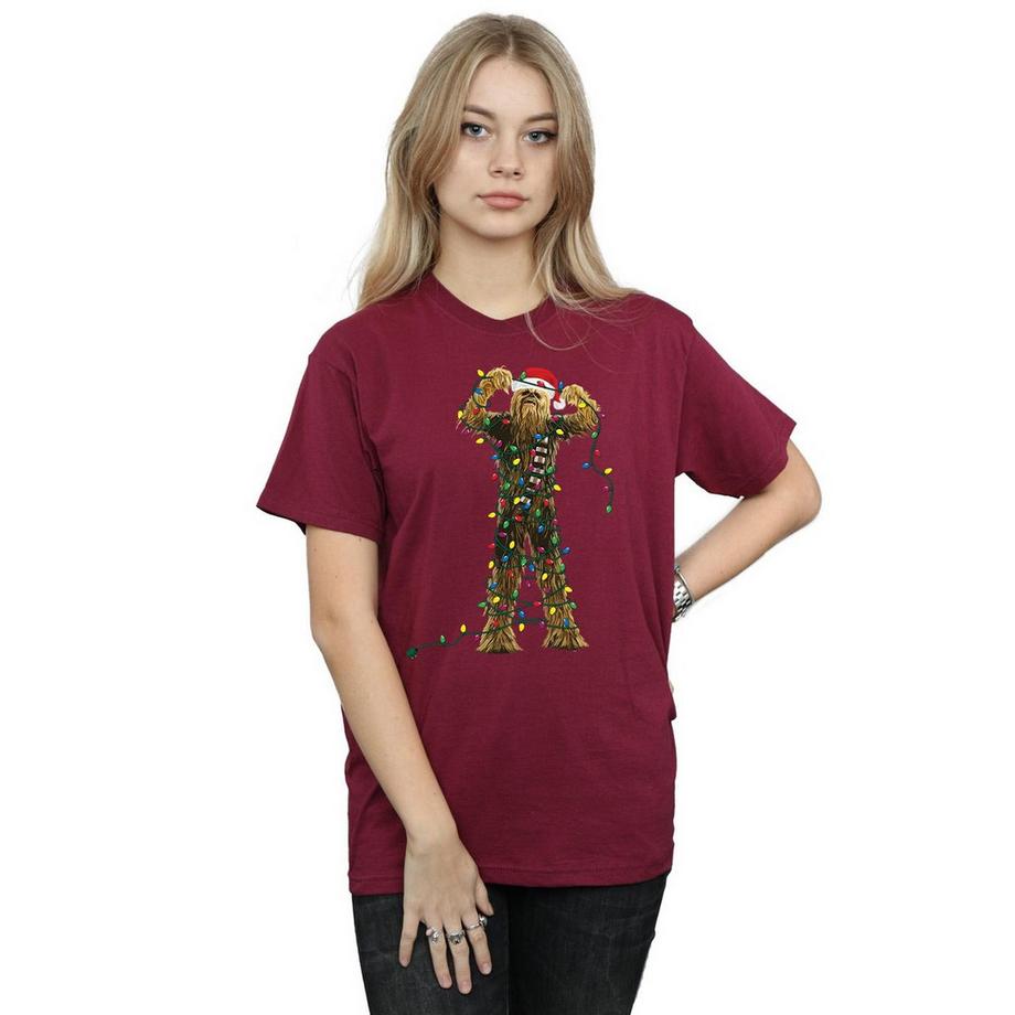 STAR WARS Star Wars Chewbacca Luci di Natale T-Shirt  