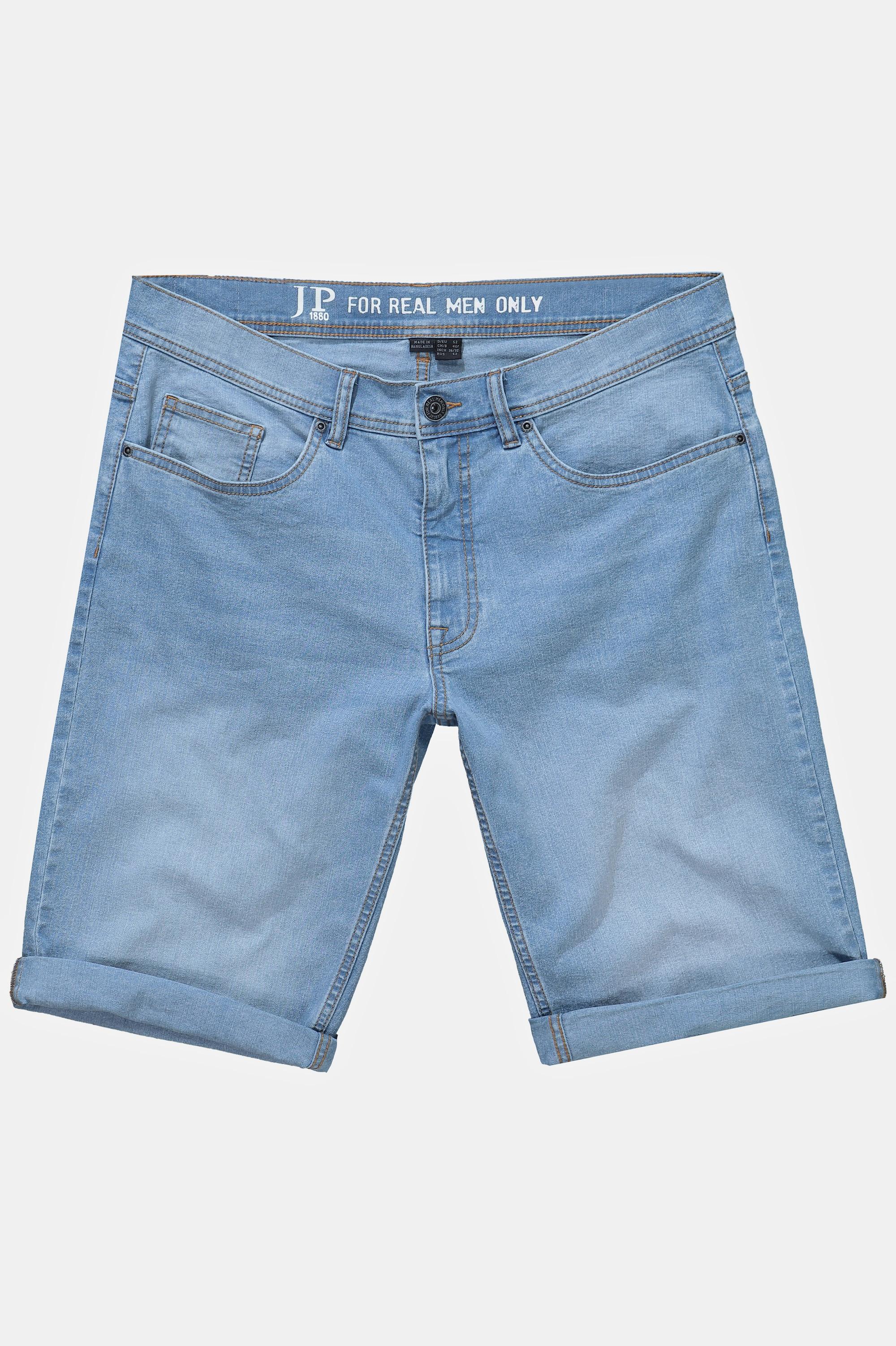 JP1880  Bermuda di jeans elasticizzati con vestibilità normale e taglio a cinque tasche 