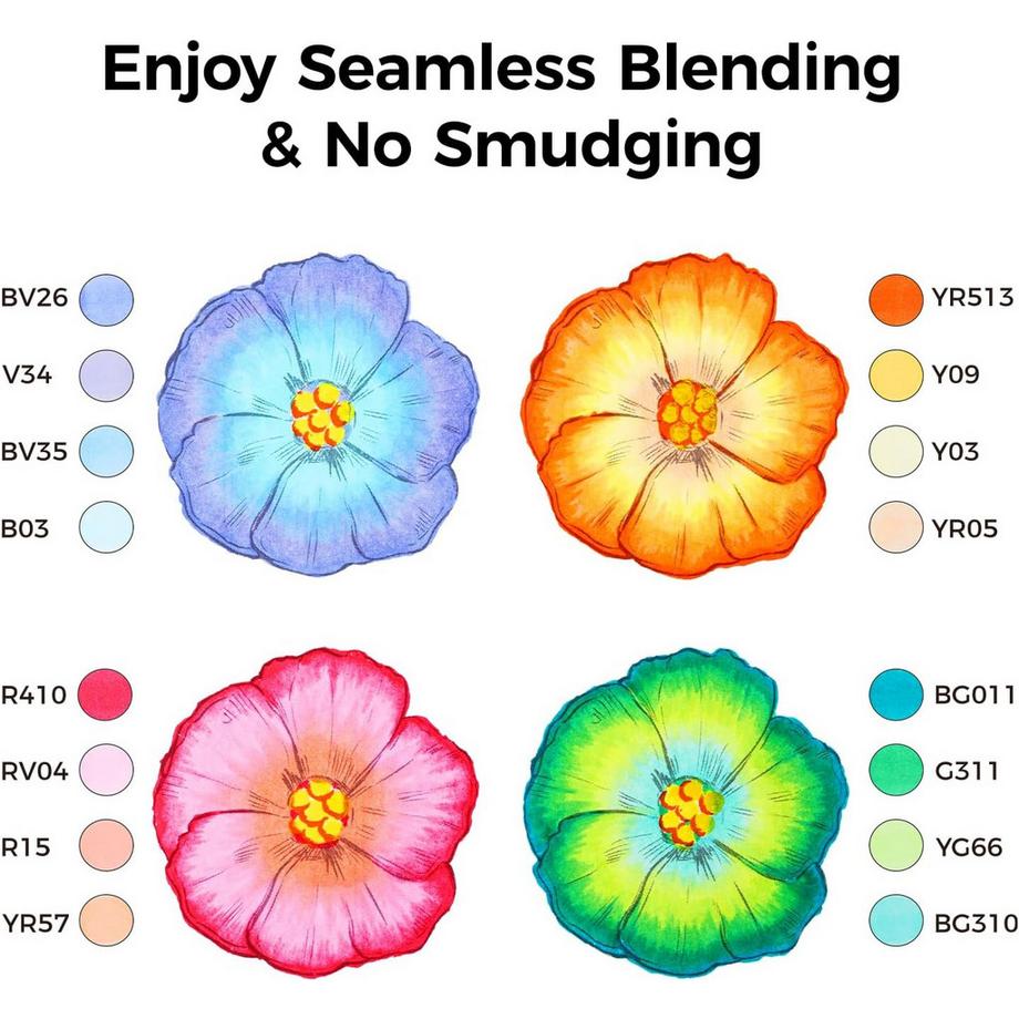 Ohuhu  Honolulu Plus Kunstmarker (24 Stk.) 