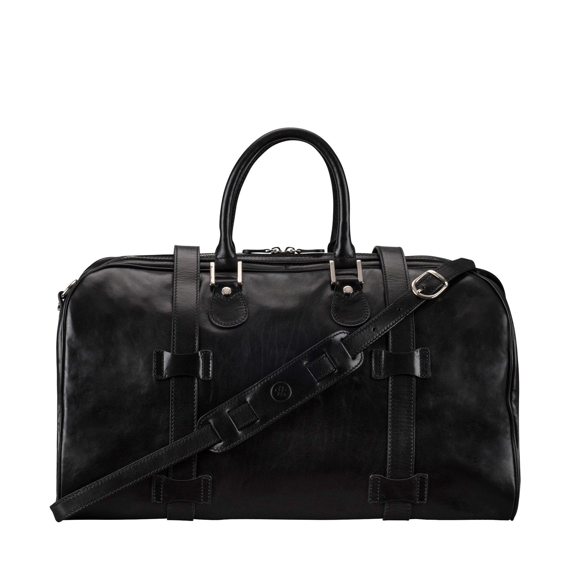 Maxwell Scott  FleroM - Leder Handgepäck Reisetasche 