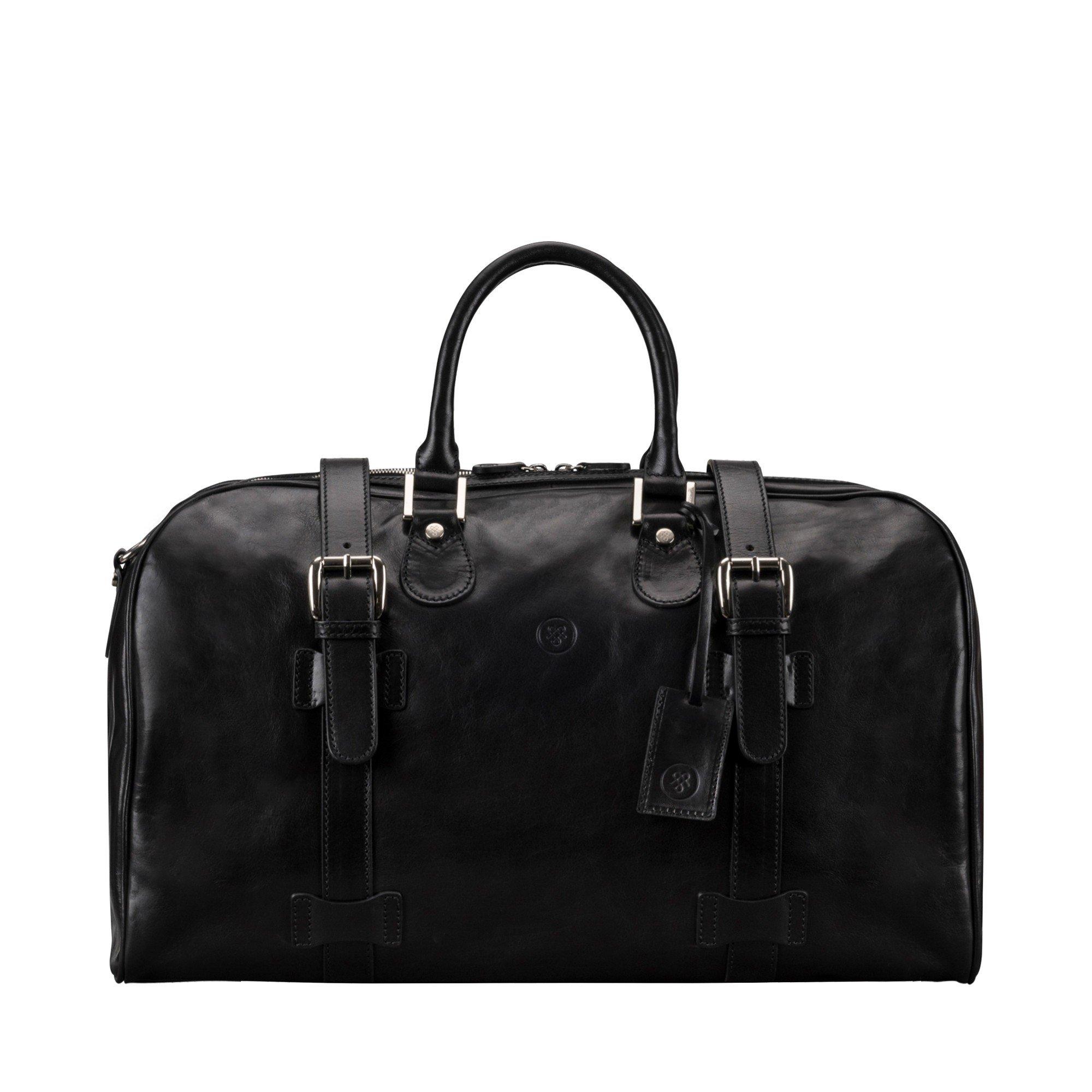 Maxwell Scott  FleroM - Leder Handgepäck Reisetasche 