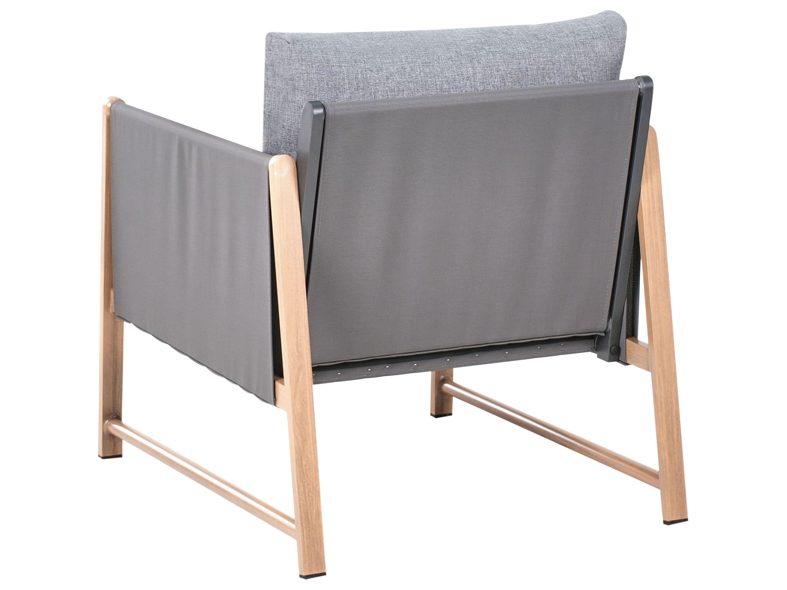 Beliani Ensemble de salon avec table en Aluminium Moderne NOLA  