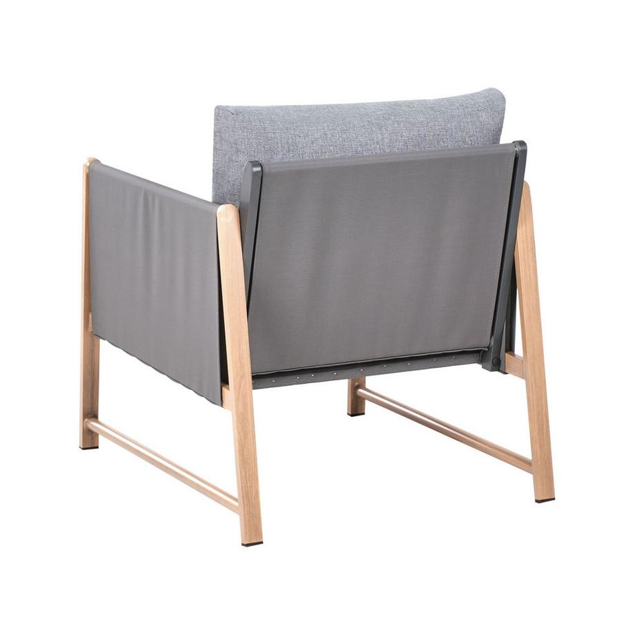 Beliani Set divani con tavolino en Alluminio Moderno NOLA  