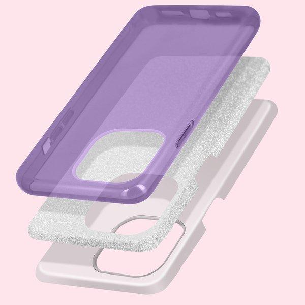 Avizar  Cover Paillette iPhone 14 Pro Max Viola 