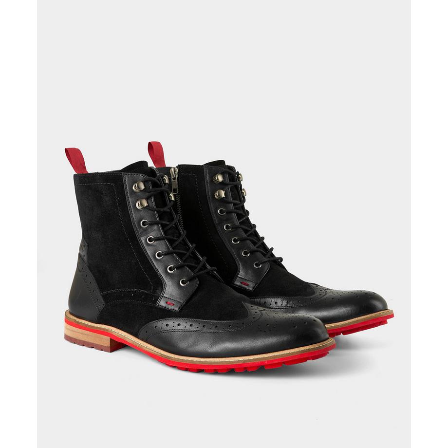 Joe Browns Lederstiefel mit Sohle und Schnürung  