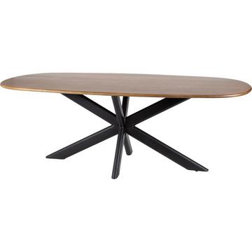 Table en bois massif Cliff mangue sable 180x95