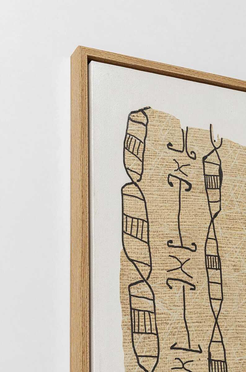 KARE Design Tableau encadré Native Spirals 50x150  