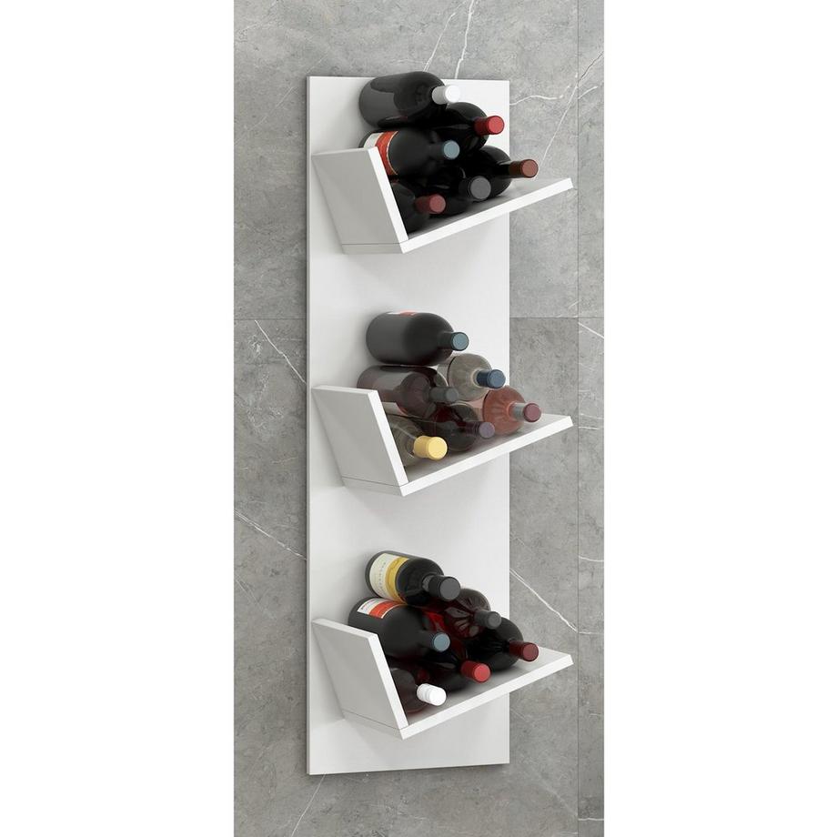 VCM Holzregal hängend | platzsparendes Regal | Maße: 106 x B. 33 x T. 26 cm | Elegantes Regal hängend | Aufbewahrungsregal | Bücherregal | Wandboard  Wein  