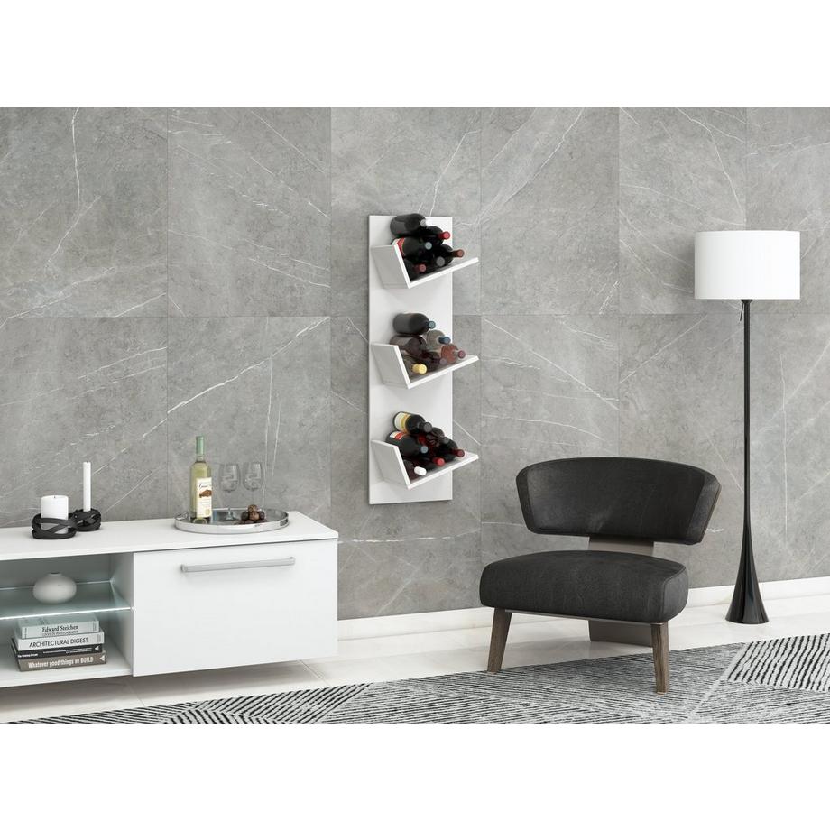 VCM Holzregal hängend | platzsparendes Regal | Maße: 106 x B. 33 x T. 26 cm | Elegantes Regal hängend | Aufbewahrungsregal | Bücherregal | Wandboard  Wein  