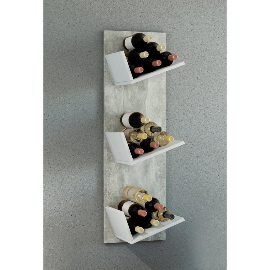 VCM Holzregal hängend | platzsparendes Regal | Maße: 106 x B. 33 x T. 26 cm | Elegantes Regal hängend | Aufbewahrungsregal | Bücherregal | Wandboard  Wein  