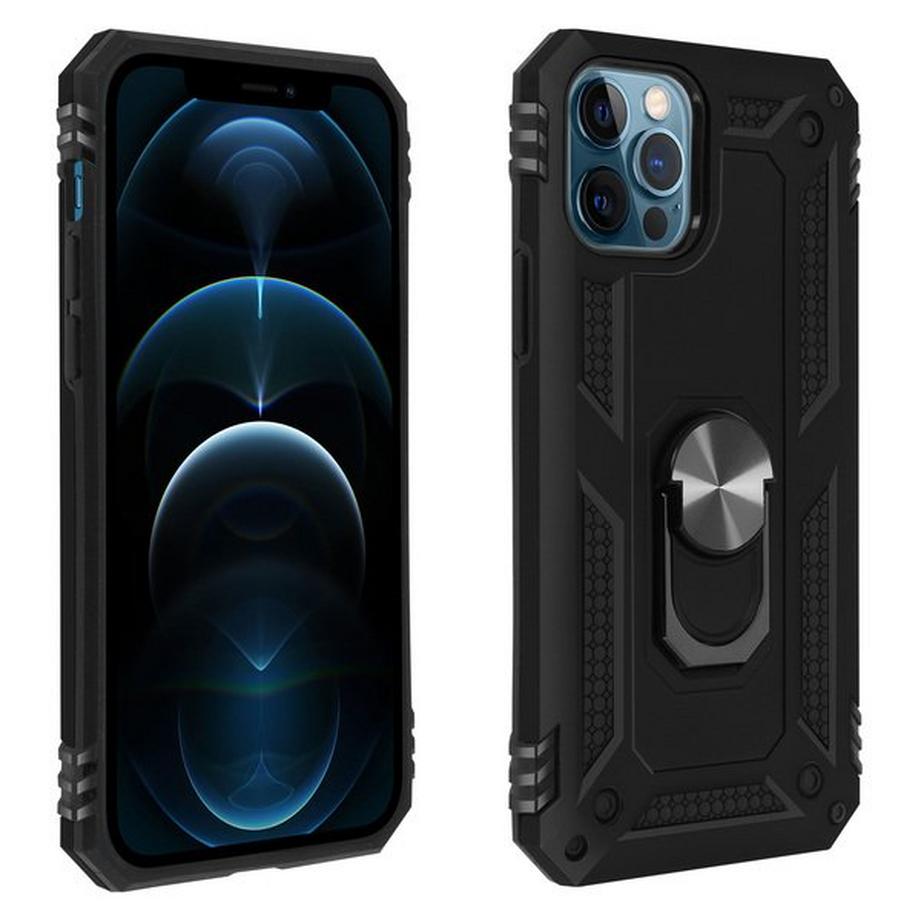 Avizar  Stoßfeste Hülle iPhone 12/12 Pro Schwarz 