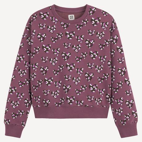 La Redoute Collections  Bedrucktes Sweatshirt mit Herzen 