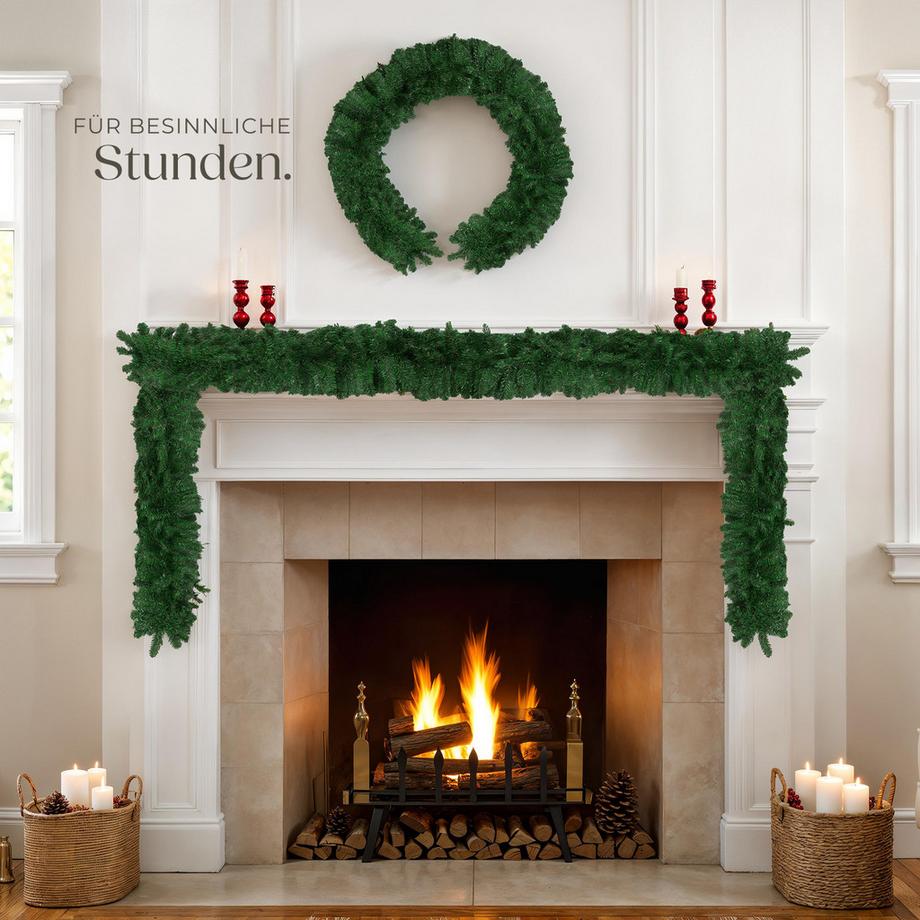 Tectake Guirlande de Noël  Aspect naturel  