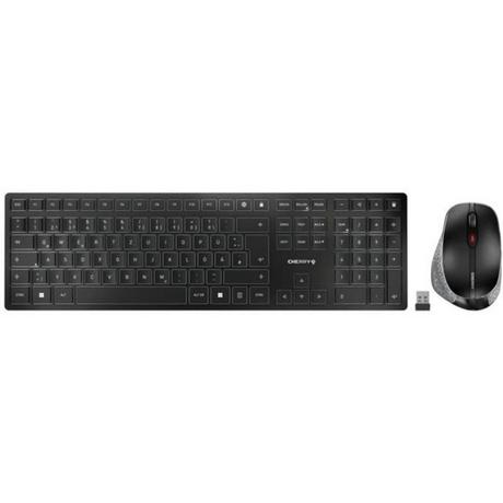 Cherry  DW 9500 SLIM tastiera Mouse incluso RF senza fili + Bluetooth QWERTZ Svizzere Nero, Grigio 