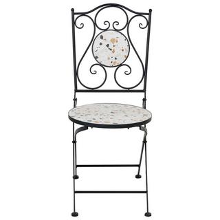 Beliani Gartenstuhl 2er Set aus Eisen Mediterran ARTENA  