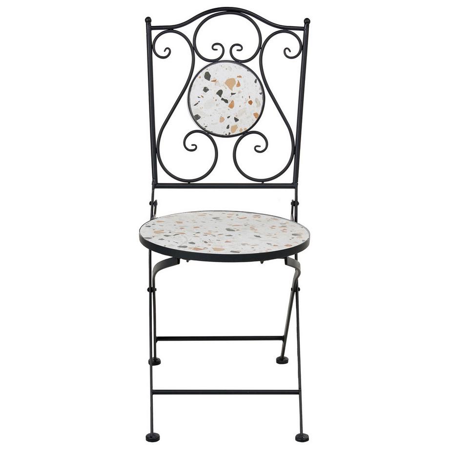 Beliani Set di 2 sedie da giardino en Ferro Mediterraneo ARTENA  