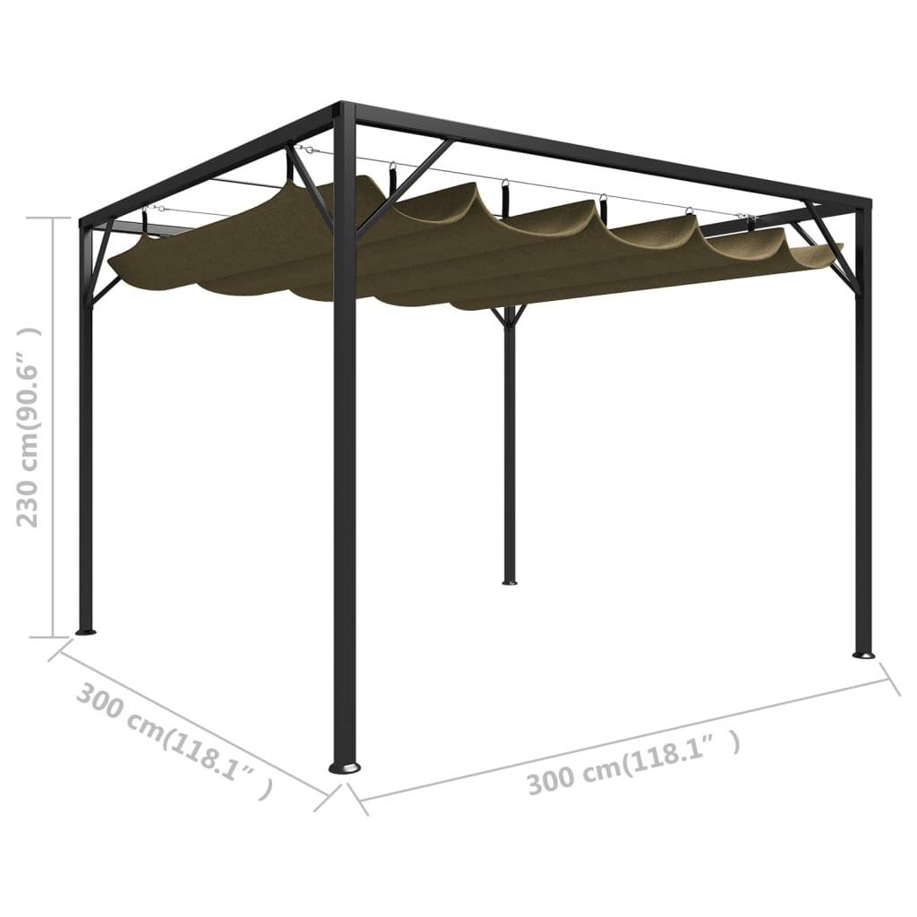 VidaXL gazebo Tessuto  