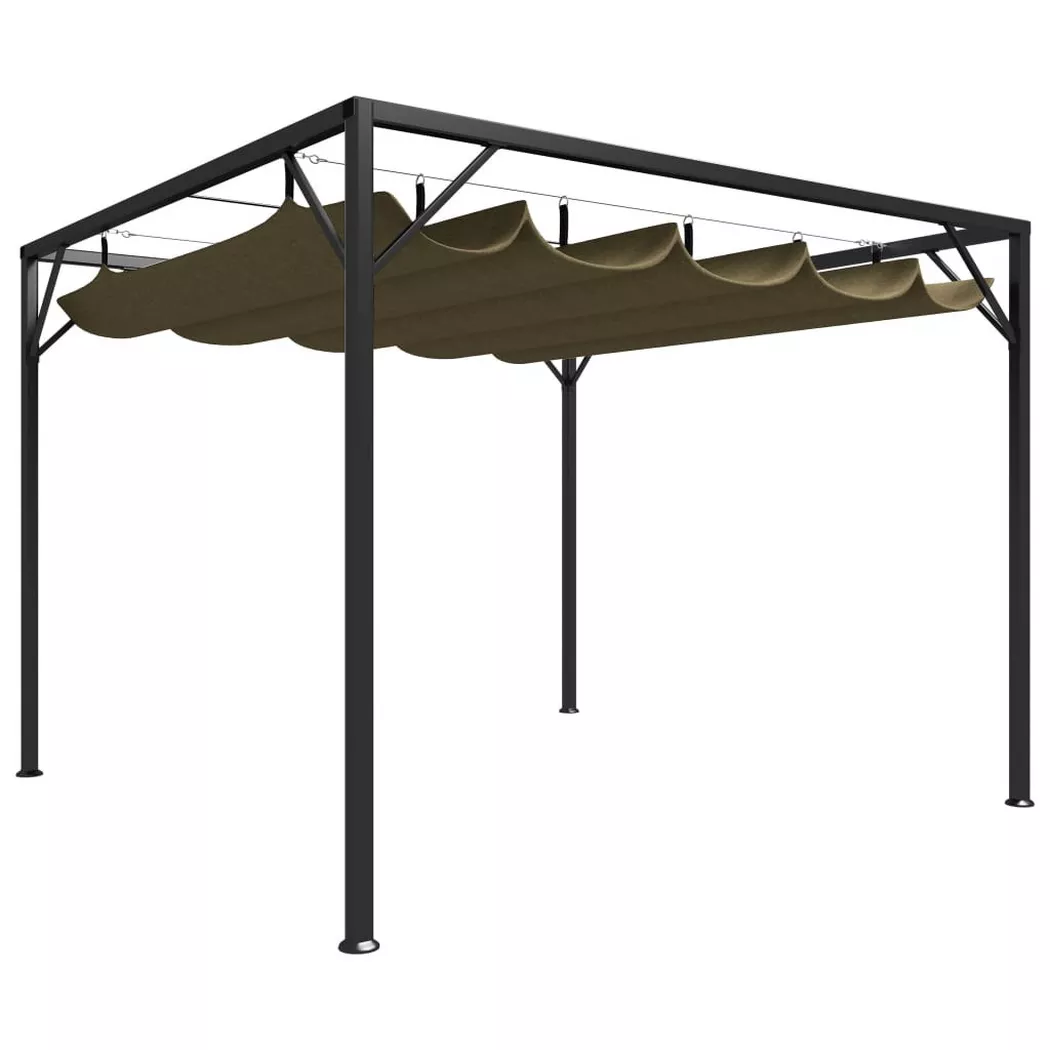 VidaXL - Gartenpavillon gewebe, One Size, Beige