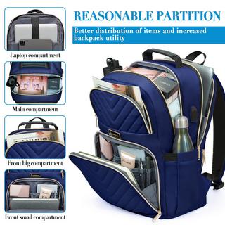 Only-bags.store Schulrucksack Teenager mit USB-Ladeanschluss Laptop Rucksack Stylish Daypack Wasserdicht  