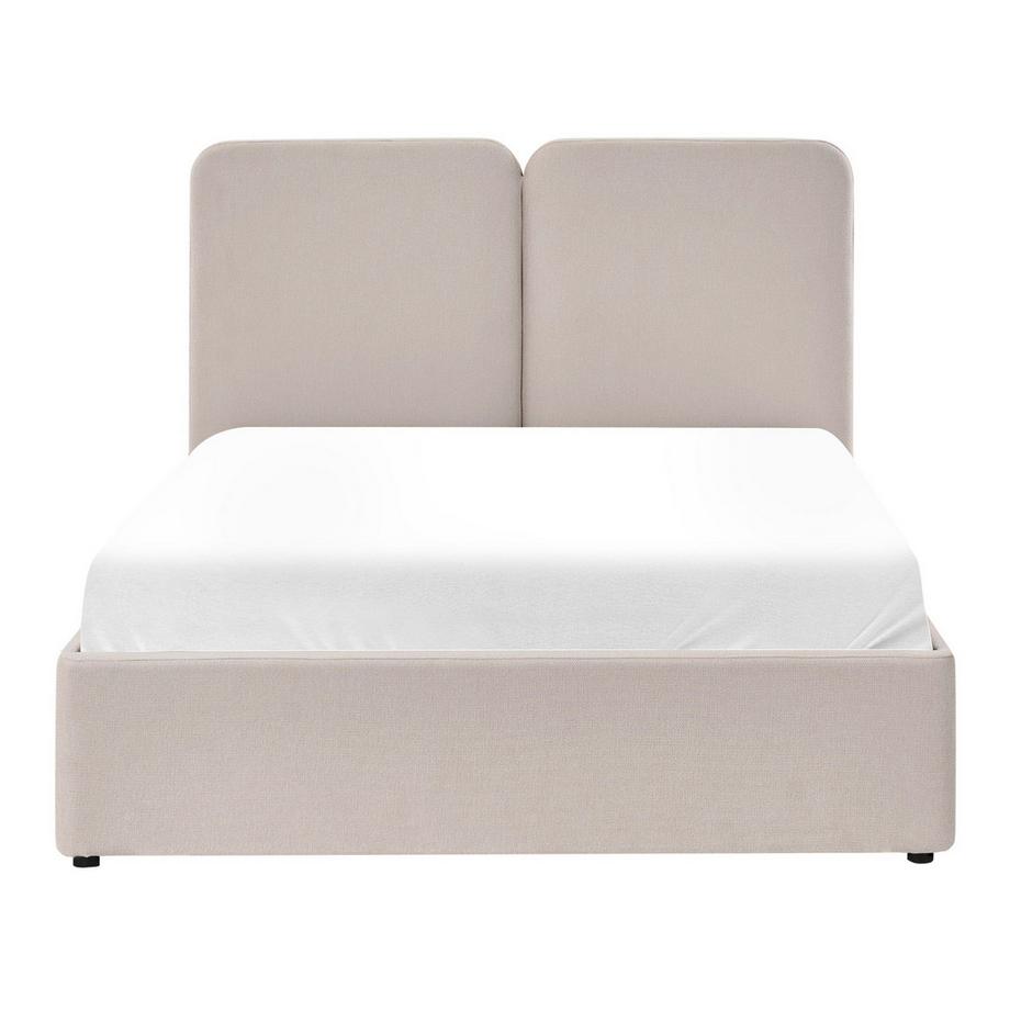 Beliani Letto contenitore en Tessuto Moderno ARBOIS  
