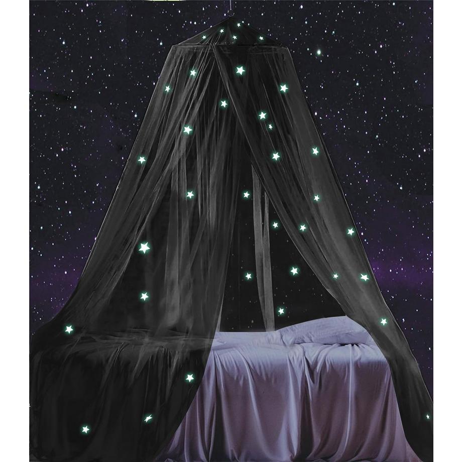 Activity-board Kinder Betthimmel Moskitonetz mit im Dunkeln leuchtenden Sternen  
