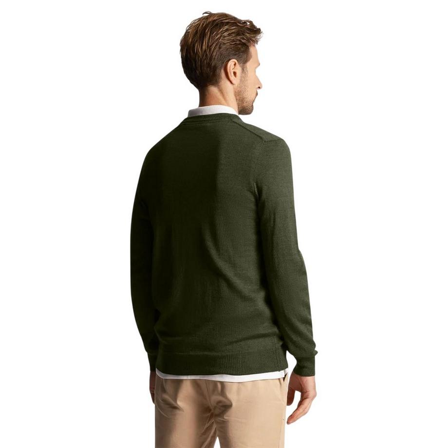 LYLE & SCOTT Maglione collo a V con emblema  