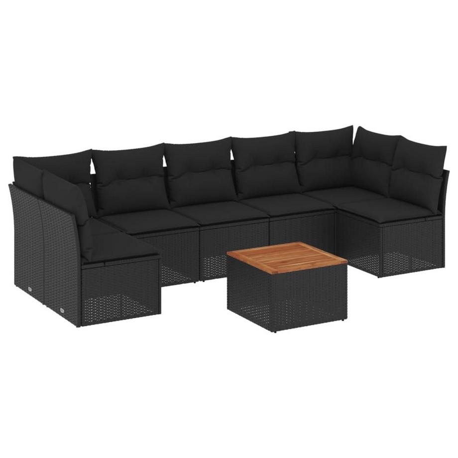 set divano da giardino Polirattan