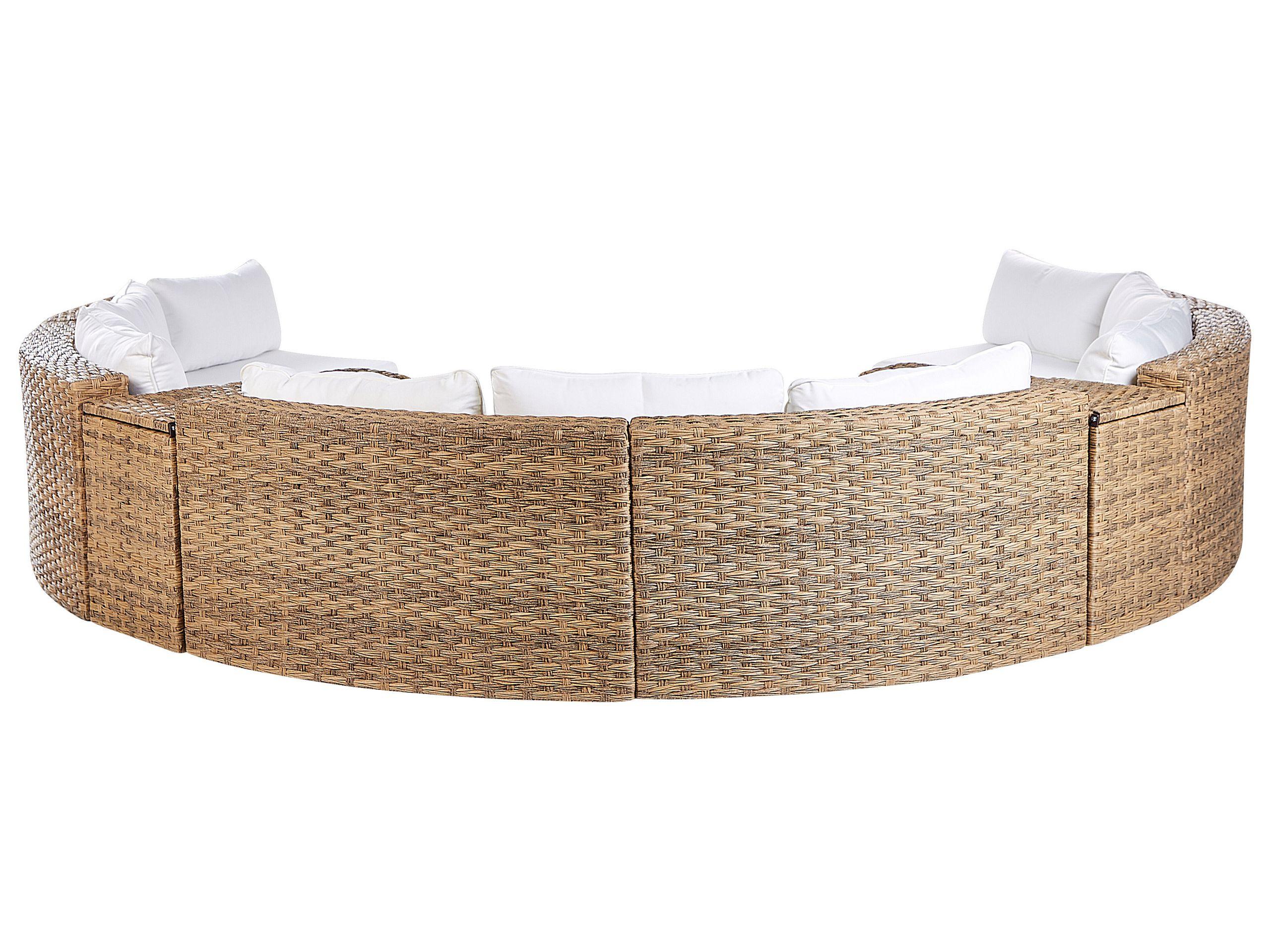 Beliani Lounge Set aus PE Rattan Retro SEVERO  