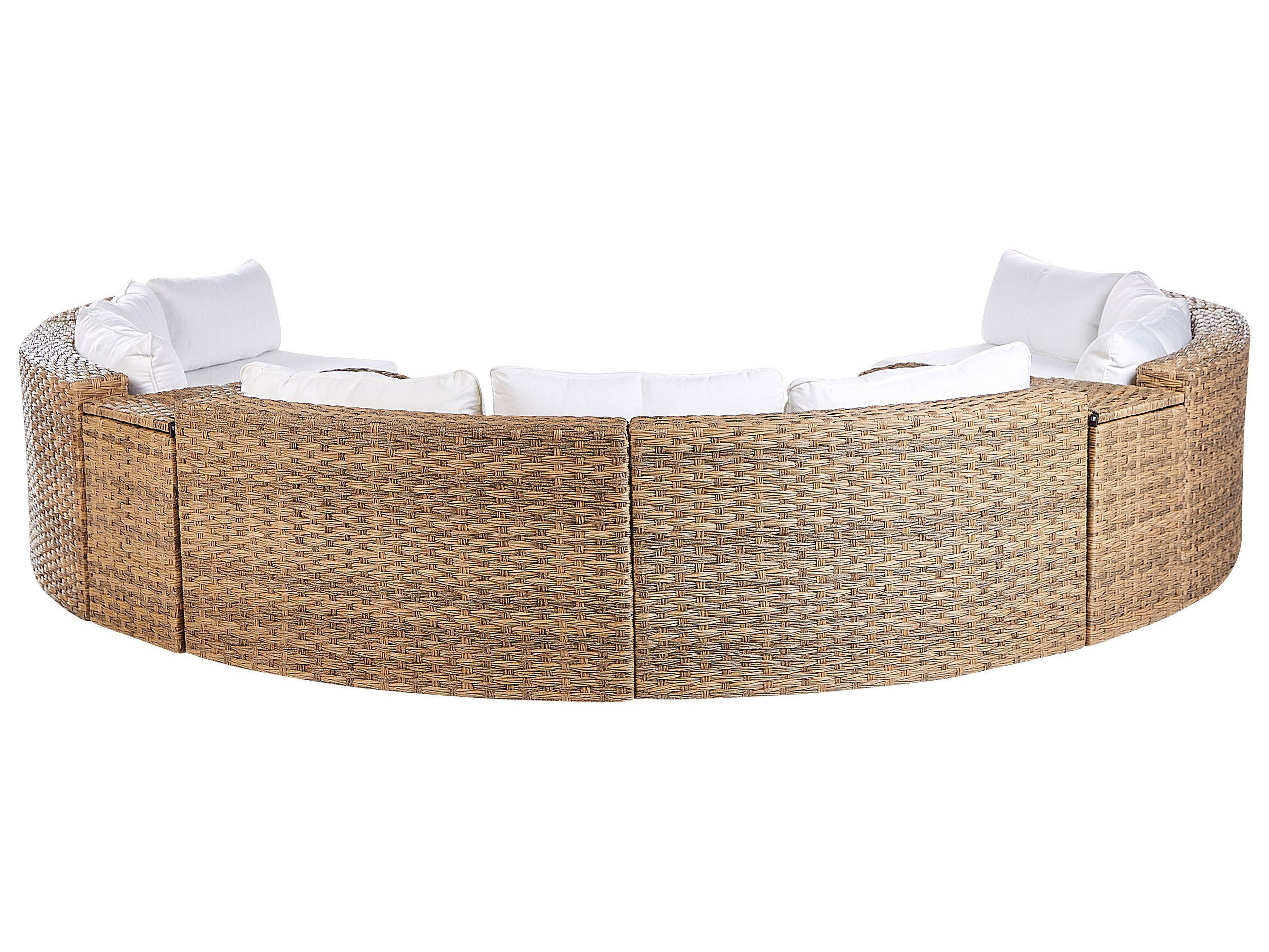 Beliani Set lounge pour jardin en Polyrotin Rétro SEVERO  