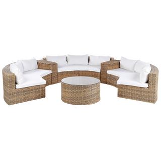 Beliani Lounge Set aus PE Rattan Retro SEVERO  