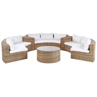 Beliani Set lounge pour jardin en Polyrotin Rétro SEVERO  