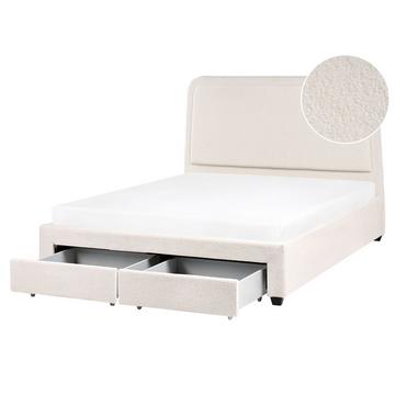 Letto con cassetti contenitori en Bouclé Scandinavo SARDENT