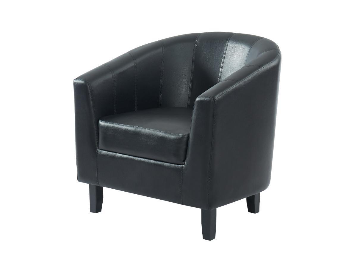 Vente-unique Fauteuil cabriolet en simili CRISTOBAL II  