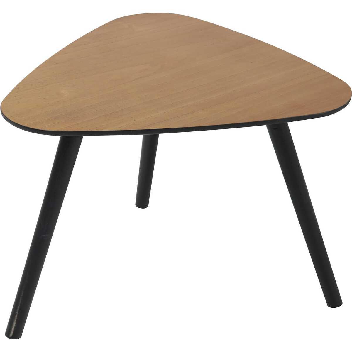 mutoni Table d&#039;appoint Melano nature 50x50  