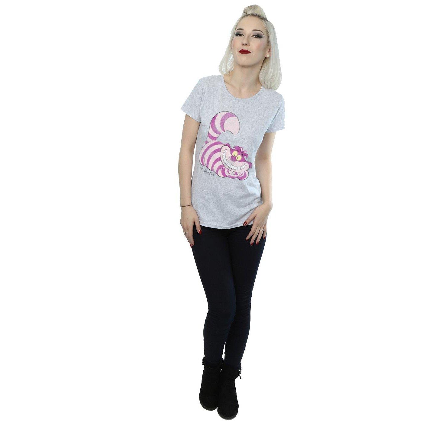 Alice in Wonderland Cheshire Cat T-Shirt Maniche Corte  