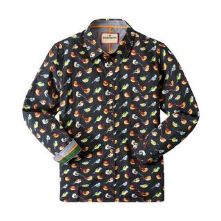 Joe Browns Hemd mit Vogelmuster Langarm  