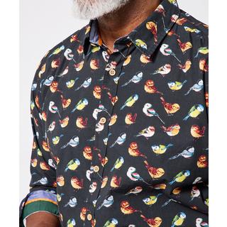 Joe Browns Hemd mit Vogelmuster Langarm  