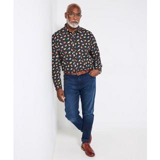 Joe Browns Hemd mit Vogelmuster Langarm  