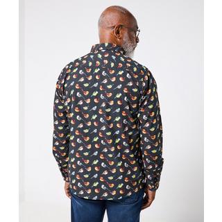 Joe Browns Hemd mit Vogelmuster Langarm  